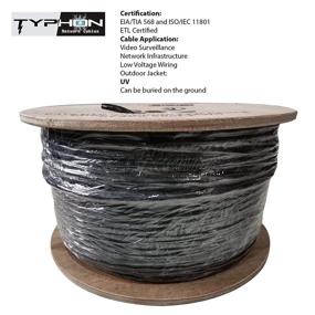 img 1 attached to 🔌 High-Quality Typhon Cat6 Direct Burial Outdoor Network Cable with Solid Pure Copper UTP 23AWG and UV Resistance