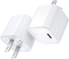 img 4 attached to 🔌 2-Pack RUMIXI USB C Charger, Mini 20W iPhone Fast Charger, Type C Wall Charger with USB-C Power Adapter PD 3.0, Durable Compact Design for iPhone 12 Mini 12 Pro Max 11 XR, Galaxy, Pixel 4/3, iPad Pro