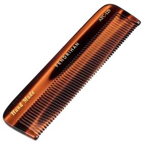 img 4 attached to Fendrihan Handcrafted Fine Tooth Pocket 🤵 Comb for Men, Faux Tortoise (5 Inches)