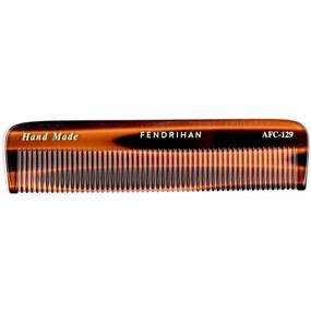 img 2 attached to Fendrihan Handcrafted Fine Tooth Pocket 🤵 Comb for Men, Faux Tortoise (5 Inches)