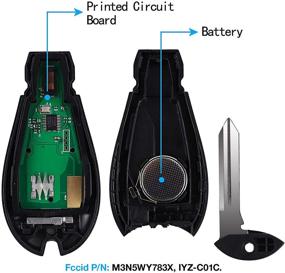 img 1 attached to 🔑 Замена бесключевого пульта дистанционного управления для 2008-2014 Dodge Grand Caravan/Chrysler Town and Country (M3N5WY783X) - набор из 2 штук