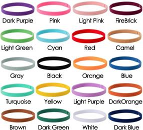 img 3 attached to 🐾 Whaline Double-Sided Adjustable ID Collars - 20 Colors for Newborn Pet Dog Cat, 13.8 Inches