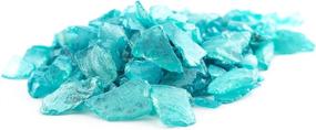 img 1 attached to 🌊 11 ozs Aqua Blue Pearlized Sea Glass Chips for Craft and Décor, Bulk Pearlized Sea Glass Pieces - Plus Free Nautical eBook by Joseph Rains