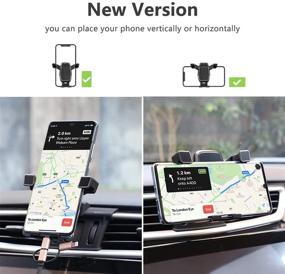 img 1 attached to AYADA Phone Holder - Upgraded Design Gravity Auto Lock Stable Easy to Install - Compatible with Nissan Murano - SUV SL 2015-2020 - Murano Accessories - Phone Mount