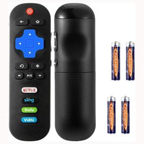 img 1 attached to 📺 TCL Roku TV RC280 Remote Control Bundle - Compatible with various TCL models, includes HULU VUDU Key and Batteries