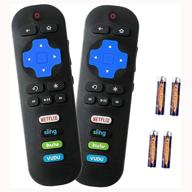 📺 tcl roku tv rc280 remote control bundle - compatible with various tcl models, includes hulu vudu key and batteries logo