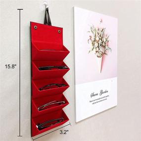 img 1 attached to 🕶️ Space-saving Foldable Sunglasses Organizer: Convenient Portable Eyeglasses Storage for Men's Accessories