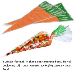 img 2 attached to FOCCTS 200Pcs Easter Carrot Shaped Plastic
