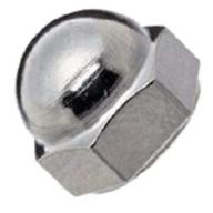 🔩 premium grade 8 18-8 stainless steel acorn nut, 1/2"-13 threads, pack of 10 logo