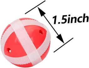 img 3 attached to Ultimate Kids Darts Game Set: 12 Sticky Balls for Fabric Dart Board – Fun Accessories Included