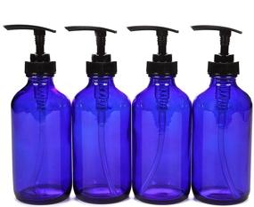 img 4 attached to 🧴 Vivaplex Large Cobalt Bottles: Stylish Lotion Travel Accessories for a Luxurious Experience