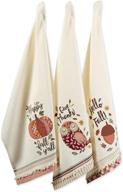 dii give thanks 3 piece dishtowel set, fall basics collection, 18x28 inches logo