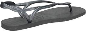 img 3 attached to 👡 Havaianas Luna Women's Sandals in Black: Boys' Shoe Sandals