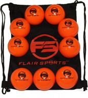 ⚾ flair sports - 9 pack baseball and softball weighted training balls for improved hitting and pitching - enhance power - bonus carry bag included (16 ounces and 3” diameter) - limited flight логотип