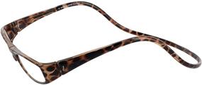 img 3 attached to 👓 Clic Magnetic Euro Reading Glasses: Stylish Dark Tortoise Frames for Easy Use