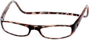 img 4 attached to 👓 Clic Magnetic Euro Reading Glasses: Stylish Dark Tortoise Frames for Easy Use