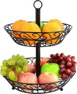 🍎 organize your kitchen with the surpahs 2 tier countertop fruit basket logo