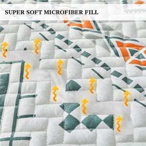 img 2 attached to FlySheep Lightweight Geometric Bedspread Microfiber Kids' Home Store