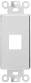 img 3 attached to Cmple - 1 Port Decora Wall Plate 1-Gang Keystone Decora Insert