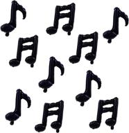 set of 10 music note black mylar balloons, 17 inch happy birthday banner balloon, perfect for birthday party, baby shower, outdoor and home celebrations логотип