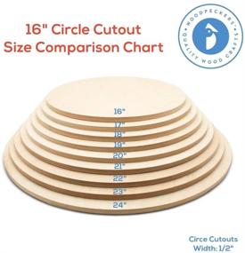 img 1 attached to Woodpeckers Unfinished Birch Plaques - Pack of 3 🪵 Wood Circles for Crafts and Signs, 16-inch Diameter, 1/2-inch Thickness