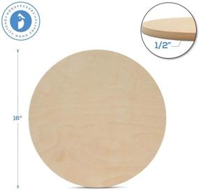 img 3 attached to Woodpeckers Unfinished Birch Plaques - Pack of 3 🪵 Wood Circles for Crafts and Signs, 16-inch Diameter, 1/2-inch Thickness