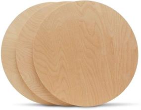 img 2 attached to Woodpeckers Unfinished Birch Plaques - Pack of 3 🪵 Wood Circles for Crafts and Signs, 16-inch Diameter, 1/2-inch Thickness