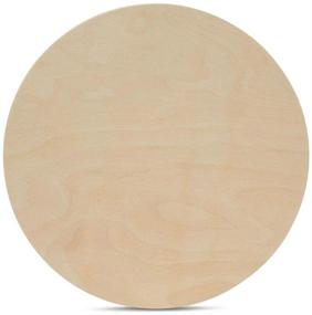 img 4 attached to Woodpeckers Unfinished Birch Plaques - Pack of 3 🪵 Wood Circles for Crafts and Signs, 16-inch Diameter, 1/2-inch Thickness