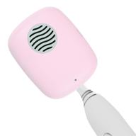 uvc toothbrush sterilizer case: portable & rechargeable sanitizer for travel/traveling (pink) logo