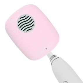 img 4 attached to UVC Toothbrush Sterilizer Case: Portable & Rechargeable Sanitizer for Travel/Traveling (Pink)