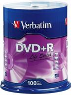 📀 verbatim life series dvd+r spindle, pack of 100: optimal storage solution for your digital life logo