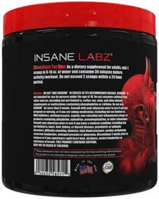 img 2 attached to 💀 Insane Labz Redrum High Stim Pre Workout: Explosive Boost with Beta Alanine, Agmatine Sulfate & Taurine - Powered by AMPiberry, OXYgold - Focus, Strength, Recovery - Devil's Blood Black Cherry Flavor - 25 Servings