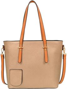 img 2 attached to 👜 Stylish Totes with Fashionable Compartments - Women's Handbags & Wallets in Liquid Line Fashion