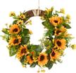 dolicer artificial sunflower sunflowers greenery logo