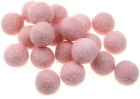 img 1 attached to 🎀 Zasy 30mm Needle Wool Felt Balls: Versatile Pink Home Decor and DIY Pom Poms