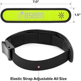 img 3 attached to 🏃 2 Pack BSEEN LED Armband - High Visibility Light Up Sports Wristbands, Adjustable Glowing Bracelets for Runners, Joggers, Pet Owners, Cyclists