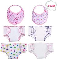 👗 stylish diapers underwear for 14-18 inch american dolls & accessories by dc beautiful logo