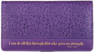 💰 luxury filigree debossed checkbook cover: enhance your finances in style logo