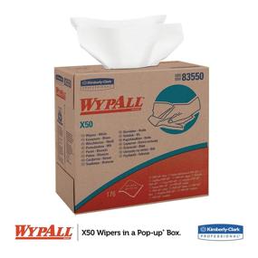 img 2 attached to 📦 WYPALL 83550 X50 Cloths, POP-UP Box, White, 176 per Box (Case of 10 Boxes), 9 1/10 x 12 1/2
