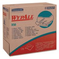 📦 wypall 83550 x50 cloths, pop-up box, white, 176 per box (case of 10 boxes), 9 1/10 x 12 1/2 logo