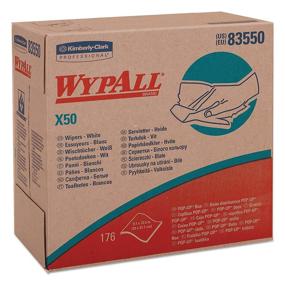 img 4 attached to 📦 WYPALL 83550 X50 Cloths, POP-UP Box, White, 176 per Box (Case of 10 Boxes), 9 1/10 x 12 1/2