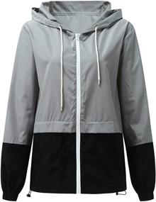 img 1 attached to LIOMENGZI Raincoat Lightweight Waterproof Windbreaker Women's Clothing for Coats, Jackets & Vests