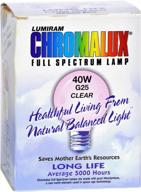 💡 chromalux g25 40w clear lamp - illuminating 1 bulb with 40w power logo