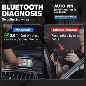 img 3 attached to 🛠️ Autel MaxiCOM MK808BT - 2021 Improved Version of MK808/MX808 with Enhanced Features: 25+ Special Services, ABS Auto Bleed, Injector Coding, IMMO, Oil Reset, EPB, BMS, SAS, DPF