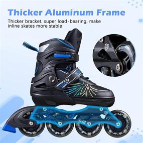 img 1 attached to 🛼 Hiboy Adjustable Inline Skates - Light up Wheels, Roller Blades with 4 Sizes Adjustable - Ideal for Kids, Teenagers, and Adults