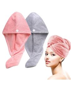 img 4 attached to Hair Towel Microfiber Quick Turban Hair Care