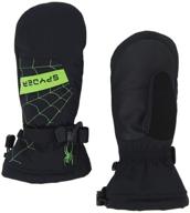 🧤 spyder overweb mitten black x large: top-rated boys' accessories for ultimate protection logo