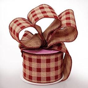 img 2 attached to Yards Brown Patty Gingham Ribbon