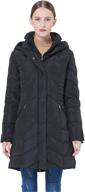 🧥 orolay women's hooded down jacket winter mid coat - slim quilted puffer jacket with enhanced seo logo