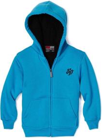img 1 attached to Southpole Solid Sherpa Fleece Small Boys' Clothing in Fashion Hoodies & Sweatshirts